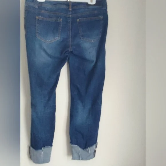 Twentyone Black By Rue 21 Jeans Women 9/10R Blue Distressed Casual Academia Y2K - Picture 3 of 3